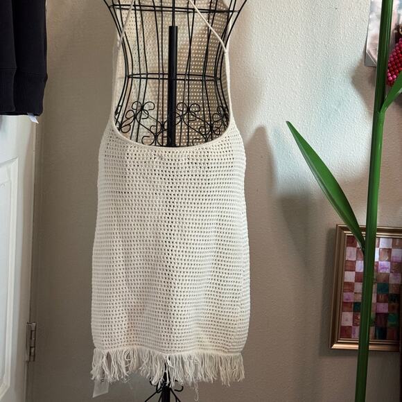 Reformation Brandon Open Knit Mini Dress M - Picture 4 of 8